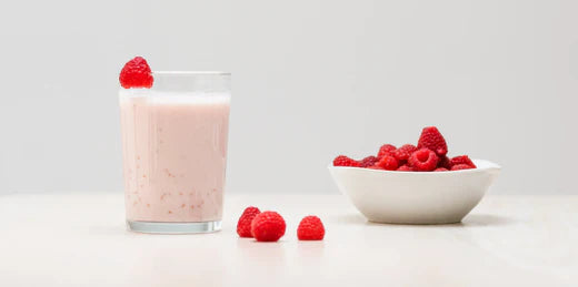 Receta batido de frambuesas